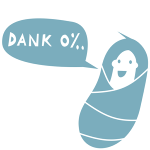 Schwanger-Null-Promille-LOGO 2 von 2-Bildmarke - Das Dank-Null-PromilleBöhnchen im Quadrat)