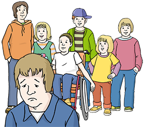 Kind wird von anderen Kindern ausgeschlossen